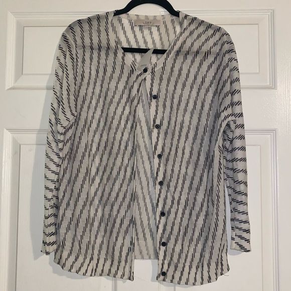 NWOT-LOFT Ramie Blend Cardigan - Picture 1 of 4
